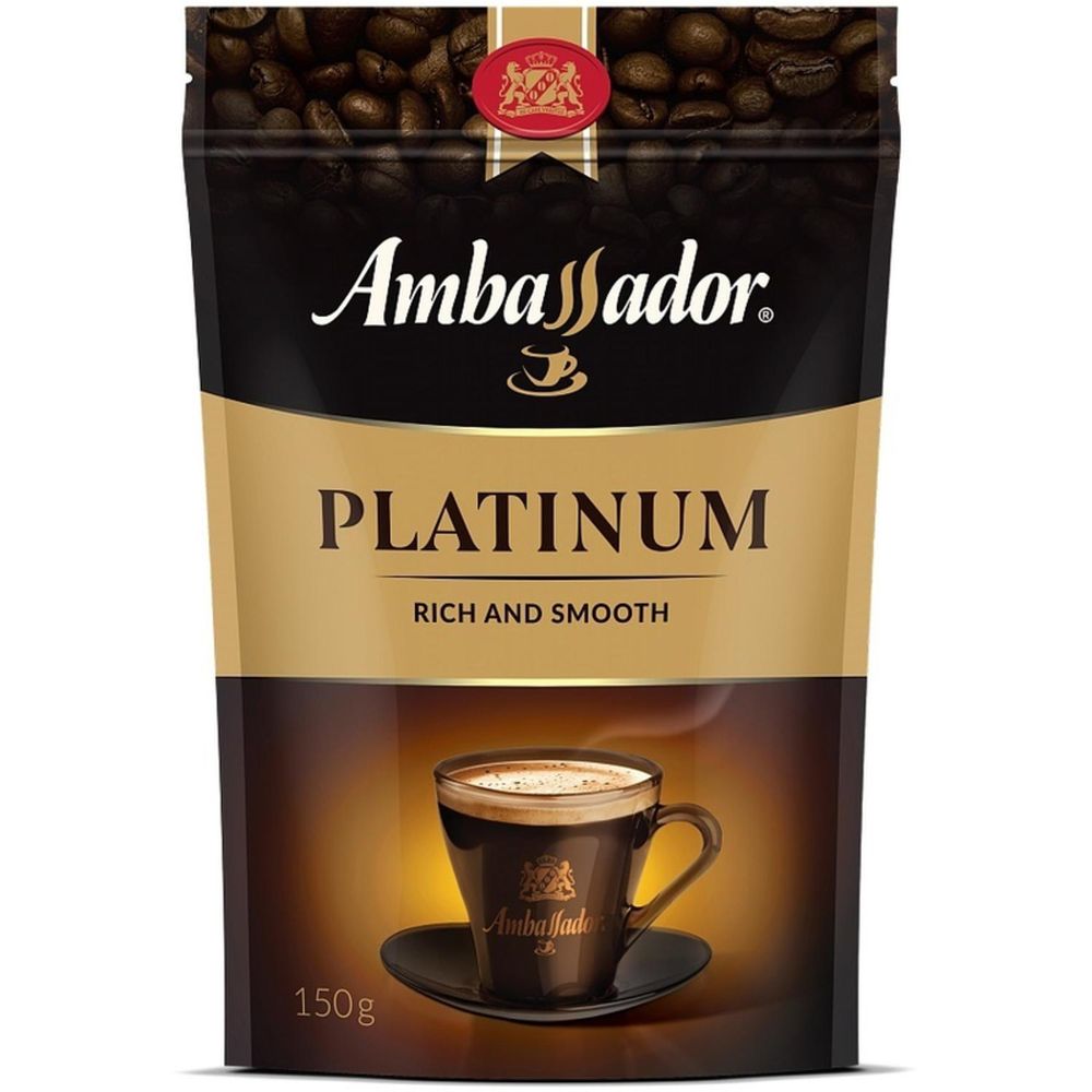 Кофе растворимый Ambassador Platinum пакет 150 г.