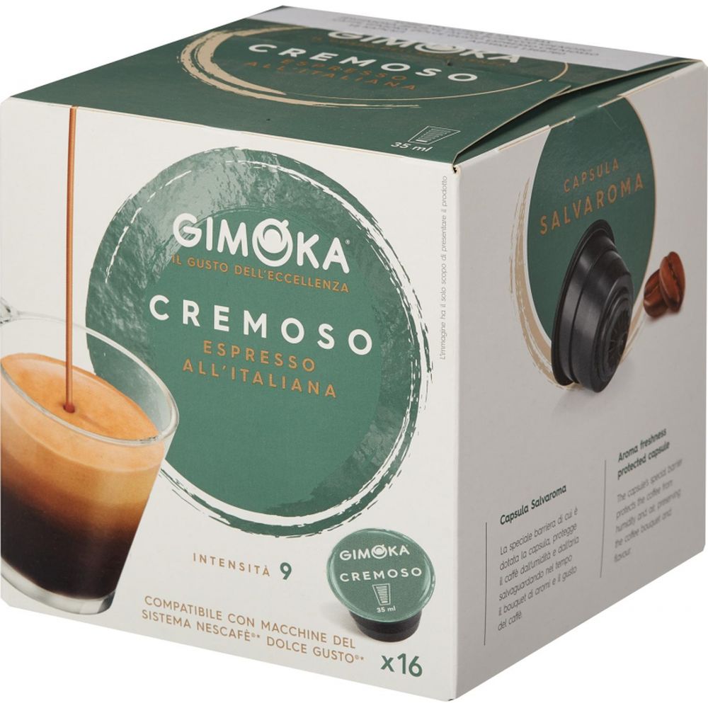 Кофе в капсулах Gimoka Dolce Gusto Espresso Cremosso, 16кап/уп