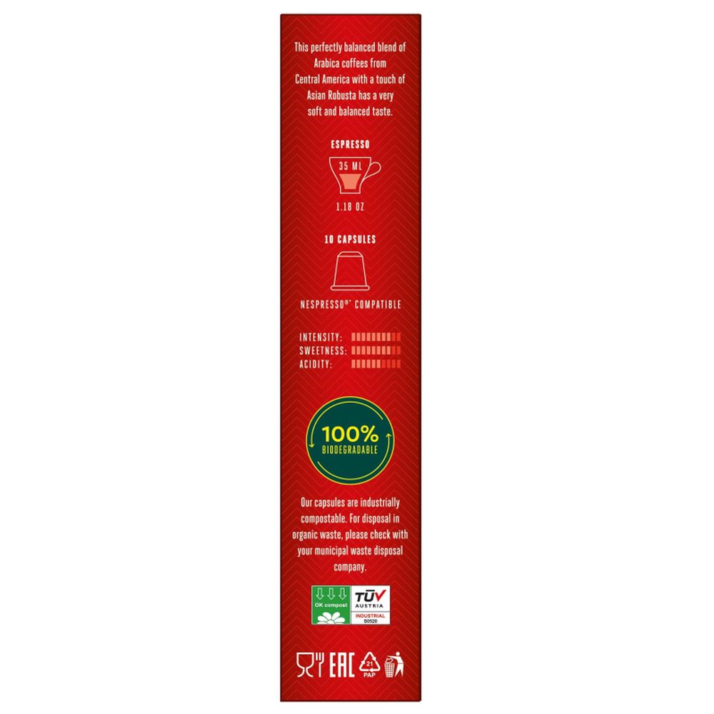 Кофе в капсулсулах Julius Meinl Эспрессо Крема BIO, 10 капсул