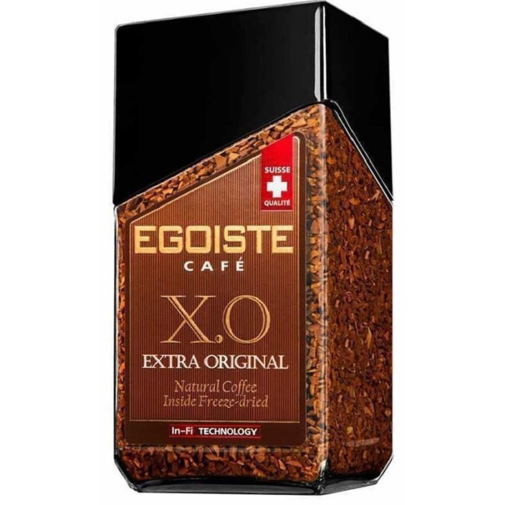 Кофе EGOISTE  X.O. Extra Original растворимый, 100г стекло