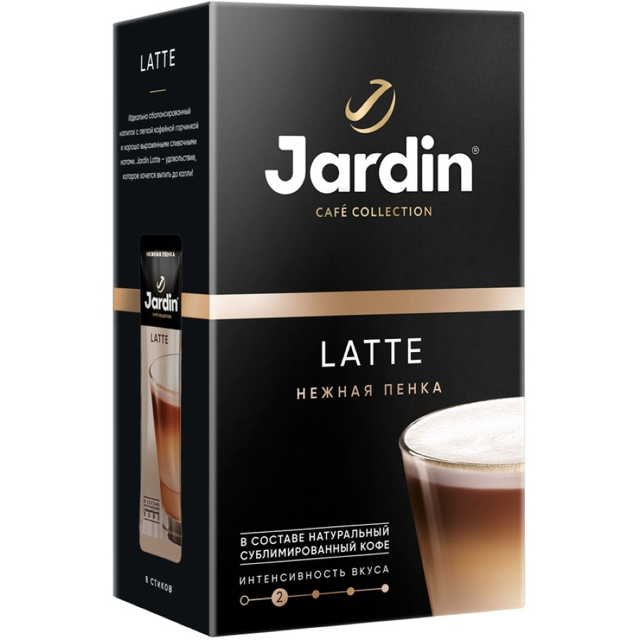 Кофе Jardin в стиках растворимый Латте 3в1, 18гх8шт 1693-10