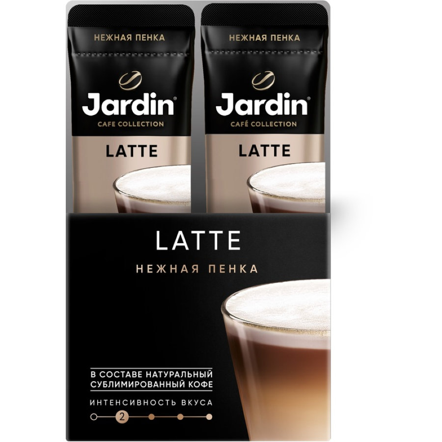 Кофе Jardin в стиках растворимый Латте 3в1, 18гх8шт 1693-10