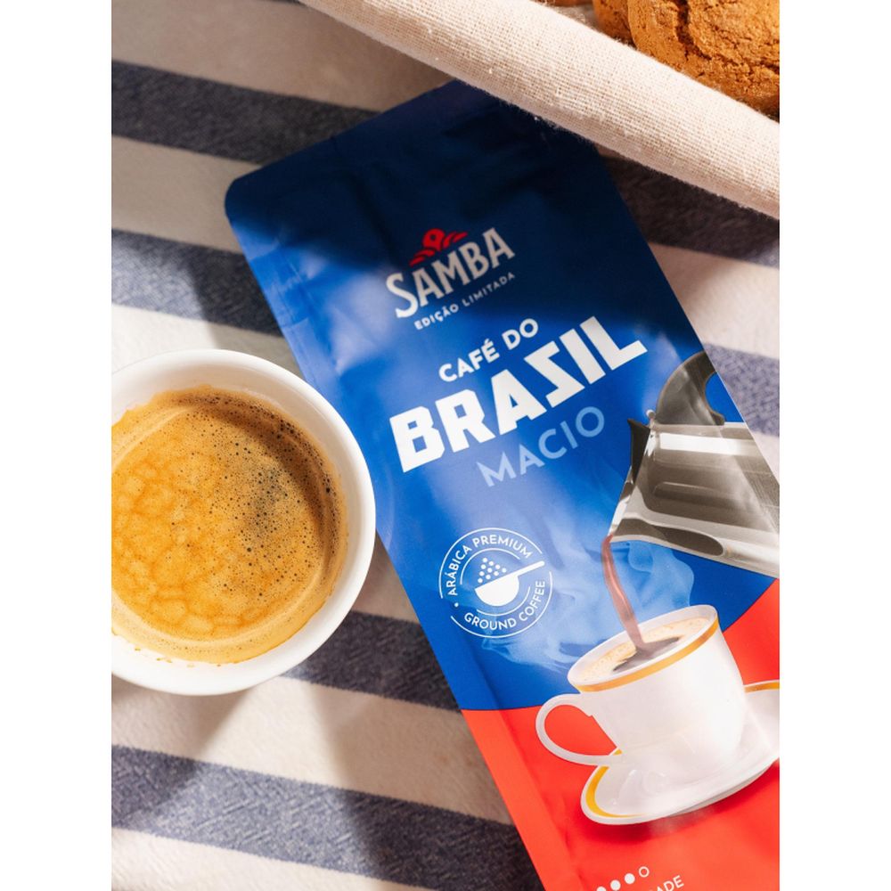 Кофе Samba Brasil Macio натуральный жареный в зернах, 1кг