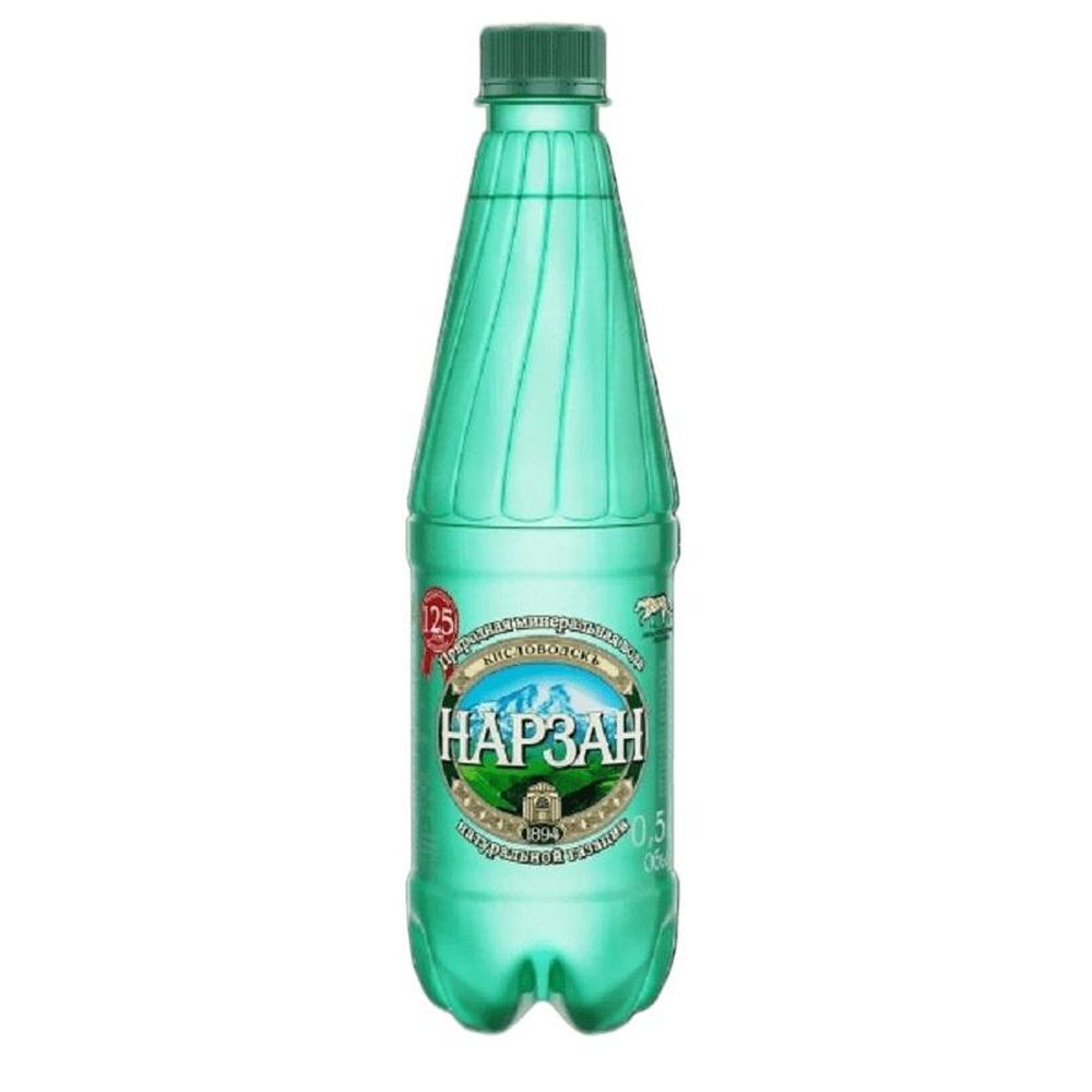 Вода минеральная Нарзан Золотой газированная  пэт. 0,5л.