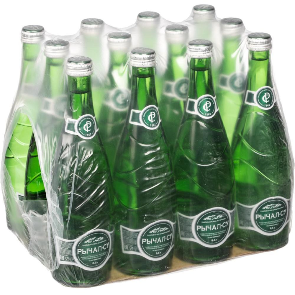 Вода минеральная Рычал-Су 0,5л газированная ст/бут.