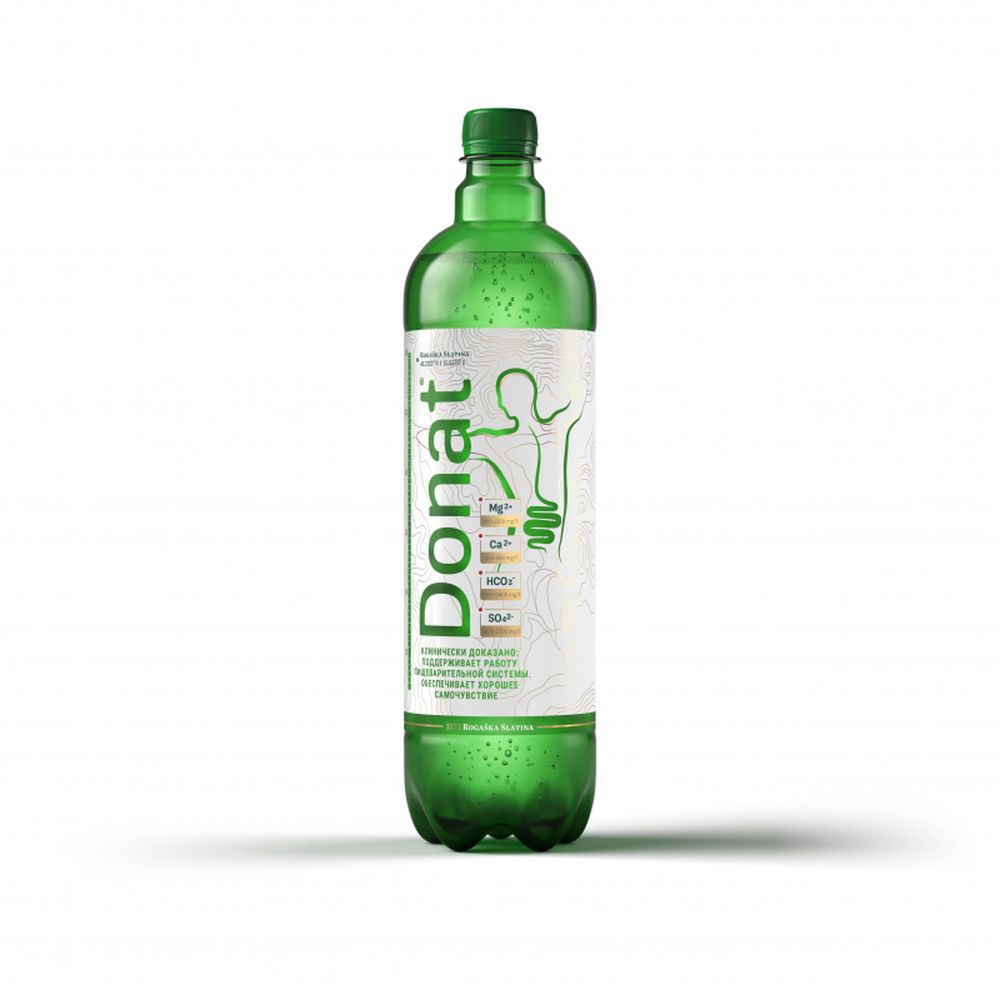 Вода минеральная лечебная Donat Mg газ 1л