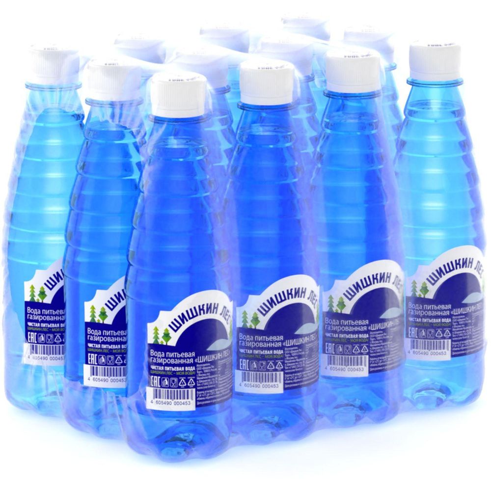 Вода питьевая Шишкин лес газированная 0,4 л