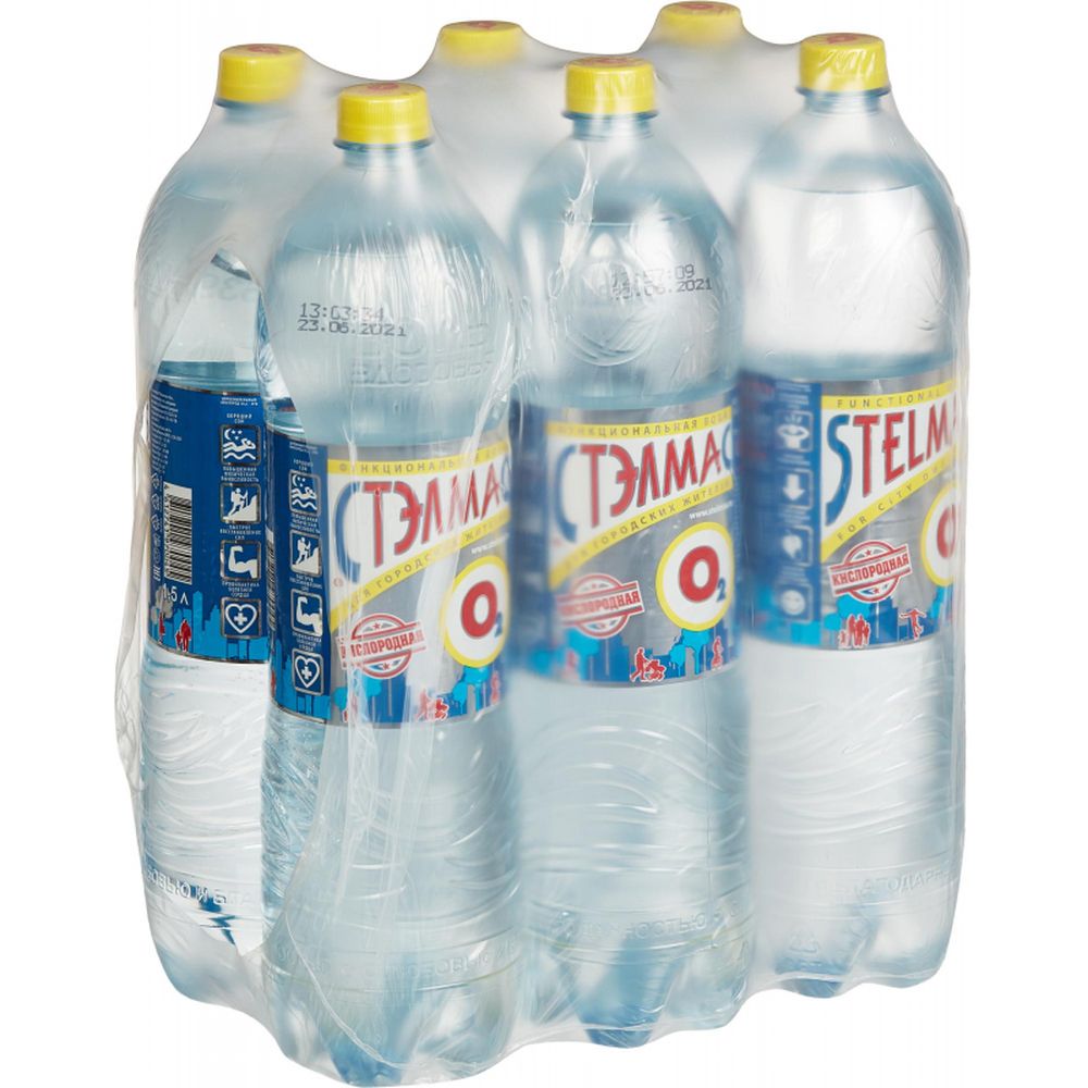 Вода питьевая Стэлмас О2 Кислород негаз 1,5л.
