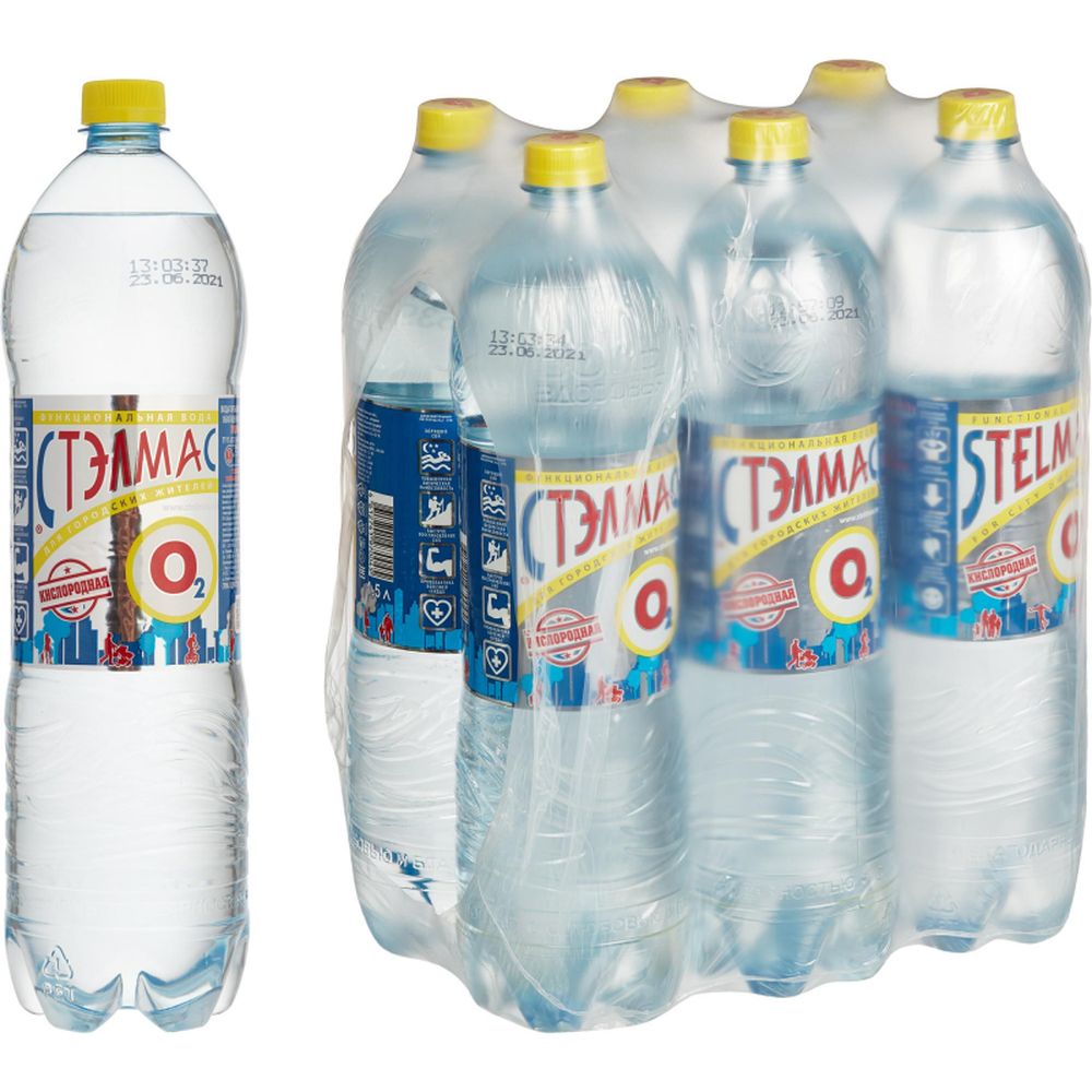 Вода питьевая Стэлмас О2 Кислород негаз 1,5л.
