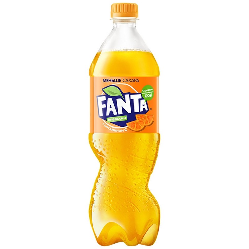 Напиток Fanta апельсин пэт 0,9 л газ