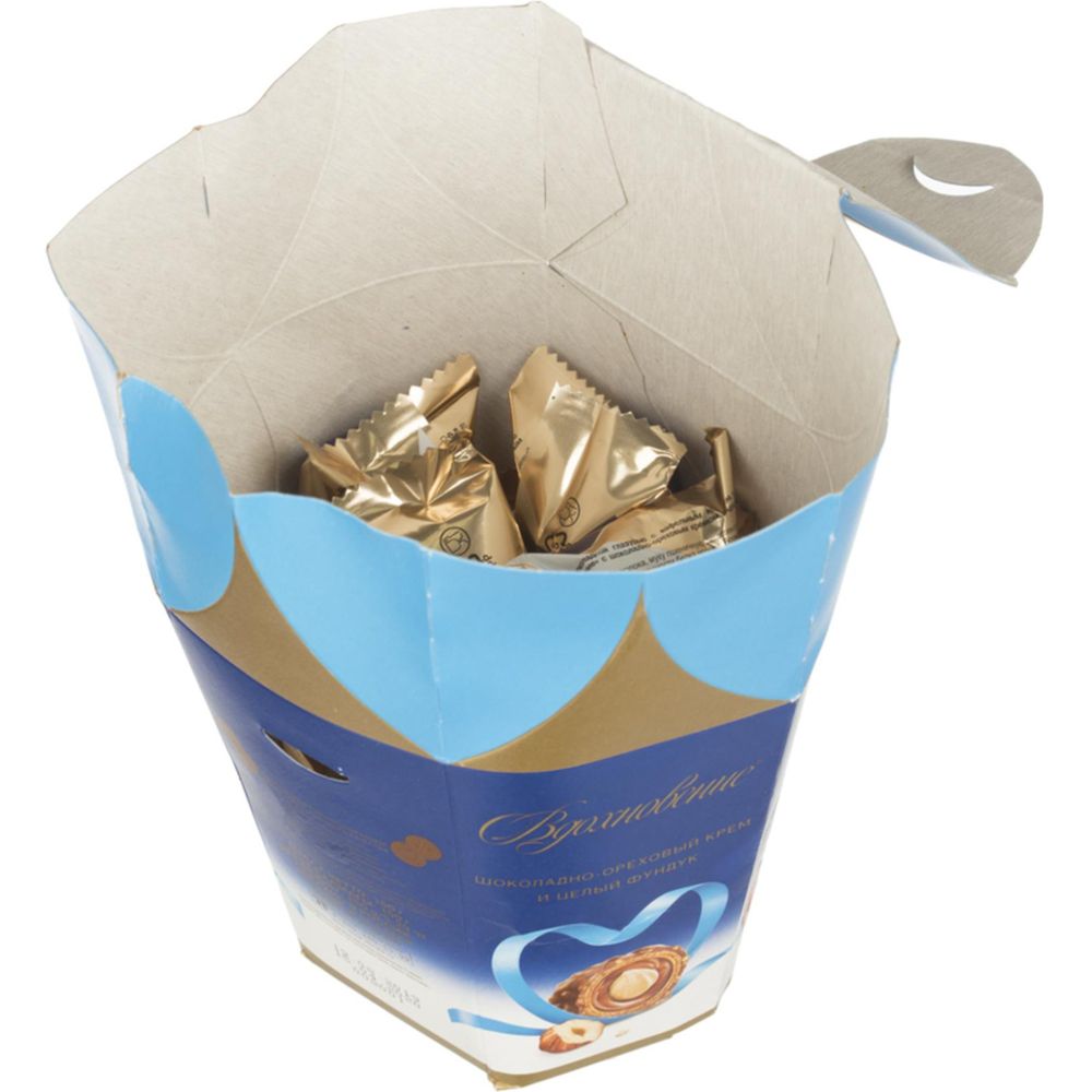 Набор конфет Вдохновение с шоколадно-ореховым кремом и фундуком,150гр