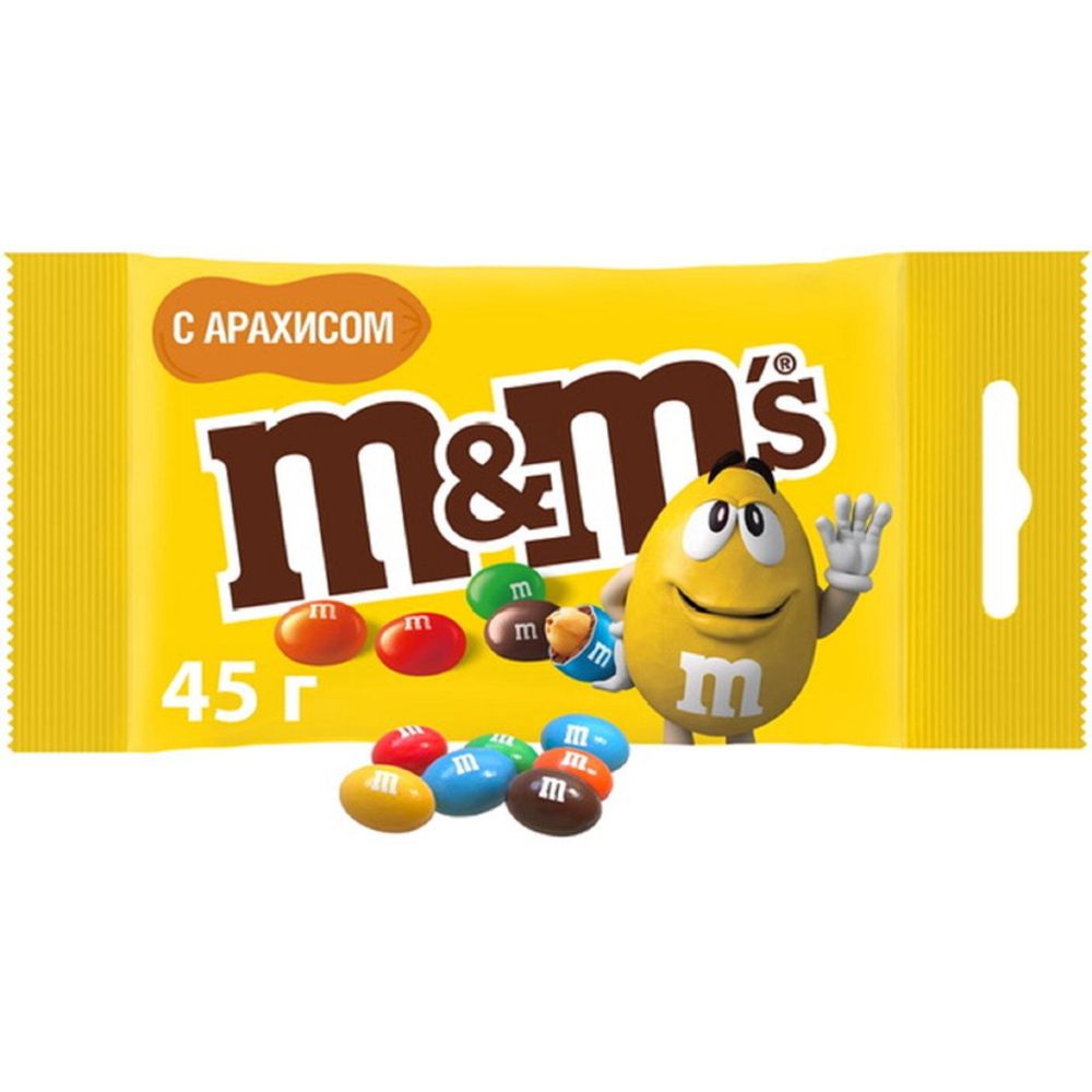 Конфеты Драже M&Ms с арахисом 45г