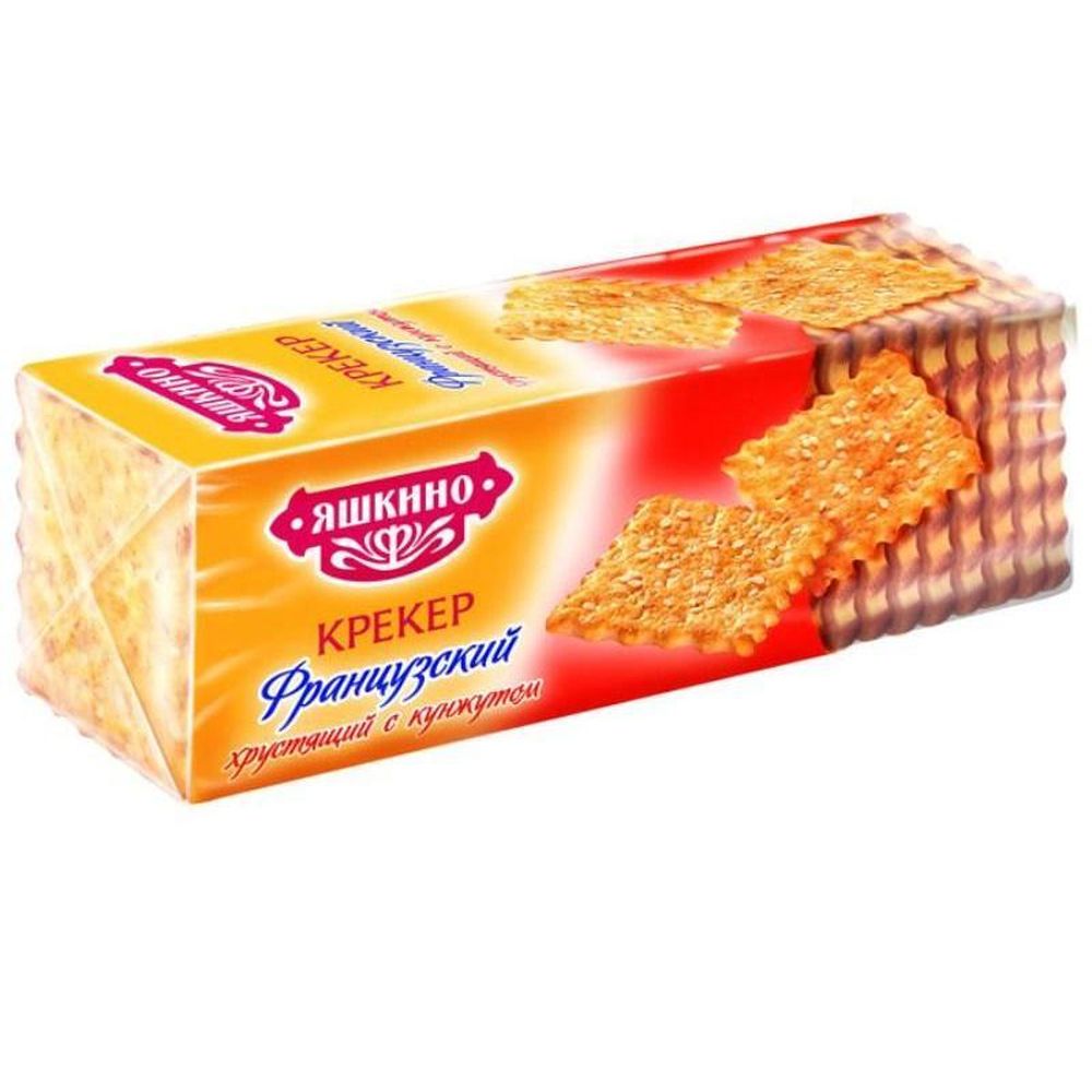Крекер Французский хрустящий с кунжутом Яшкино 185г