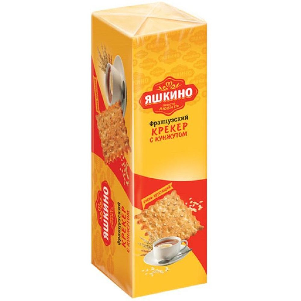 Крекер Французский хрустящий с кунжутом Яшкино 185г