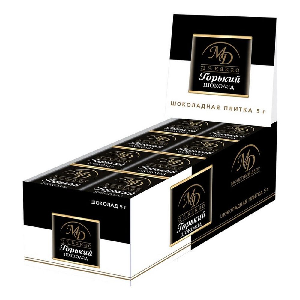 Шоколад Монетный двор Горький 72% 5г/96 шт