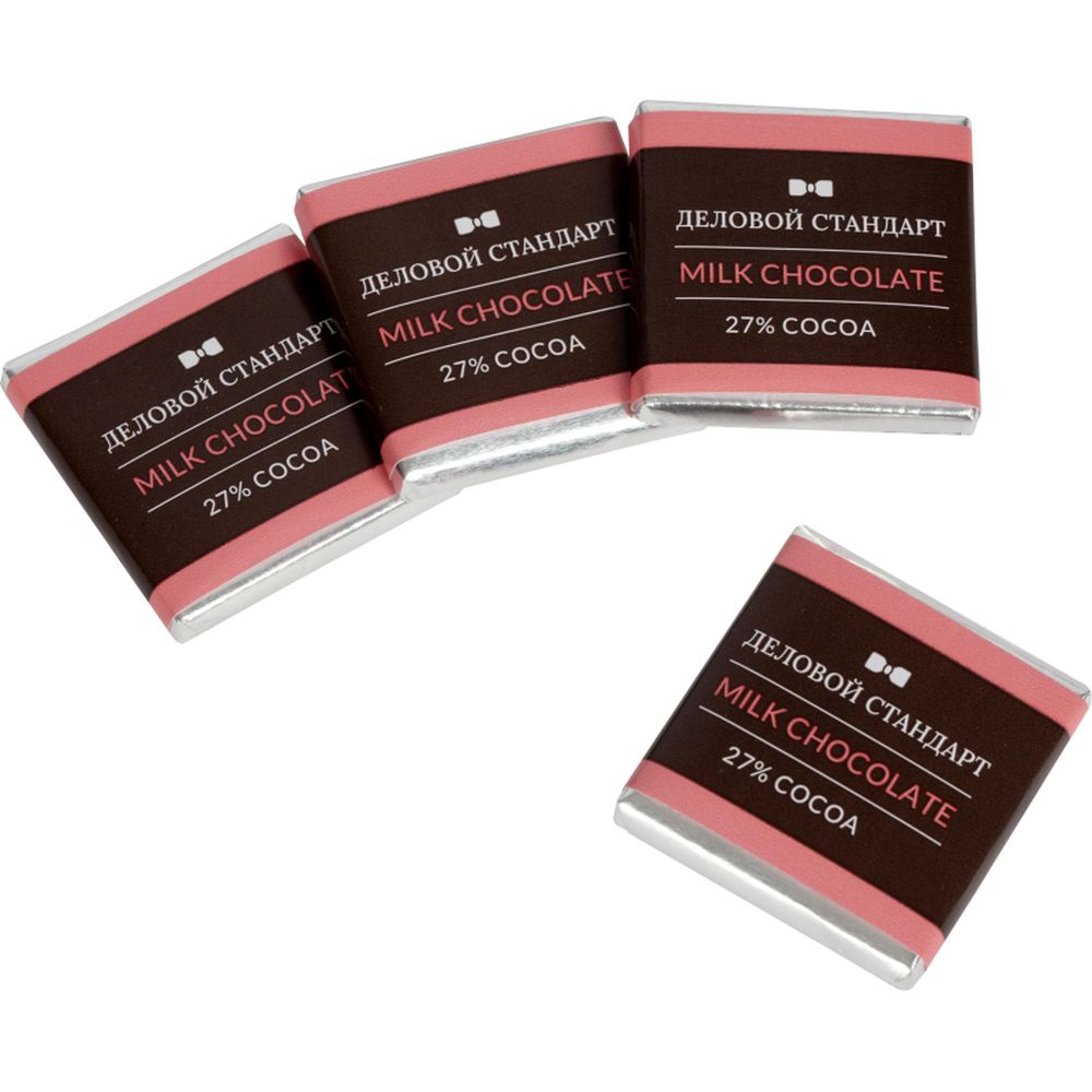 Шоколад порционный Деловой Стандарт молочный 27%, 5г/160шт