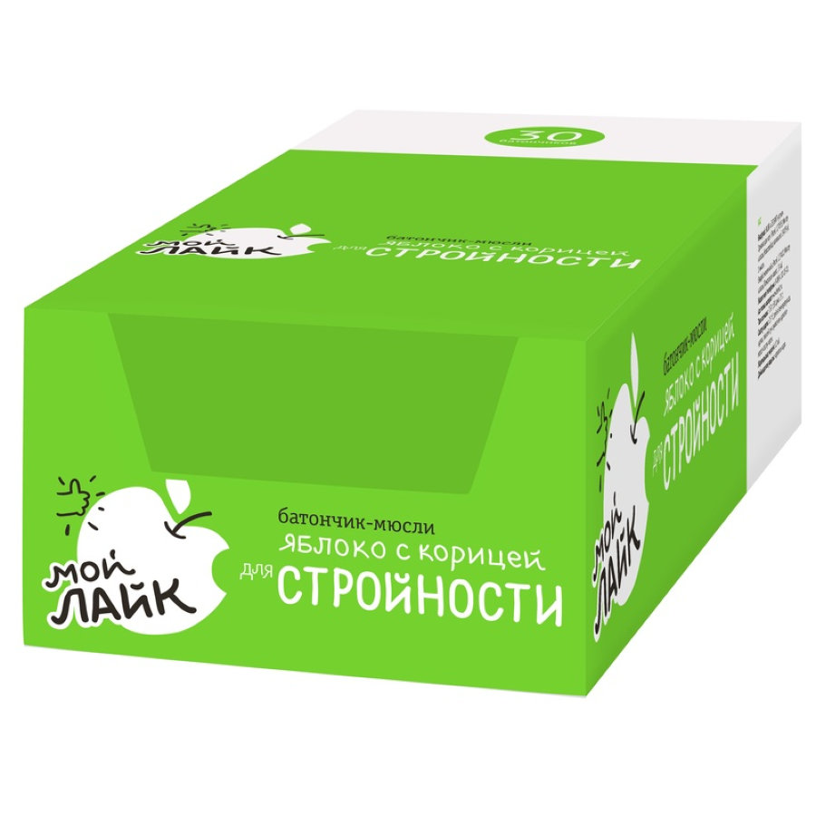 Батончик мюсли Леовит Яблоко с корицей для стройности, (30б/25г) 