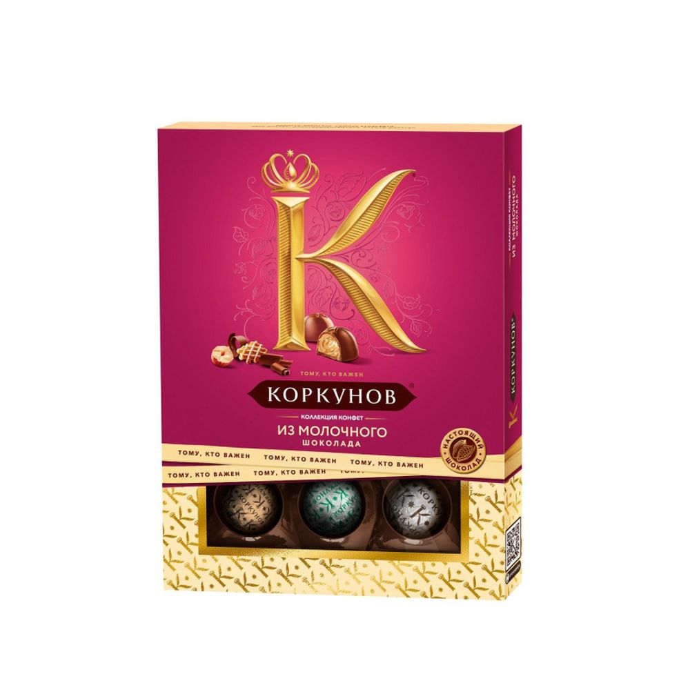 Набор конфет А.Коркунов ассорти молочный шоколад 110 г