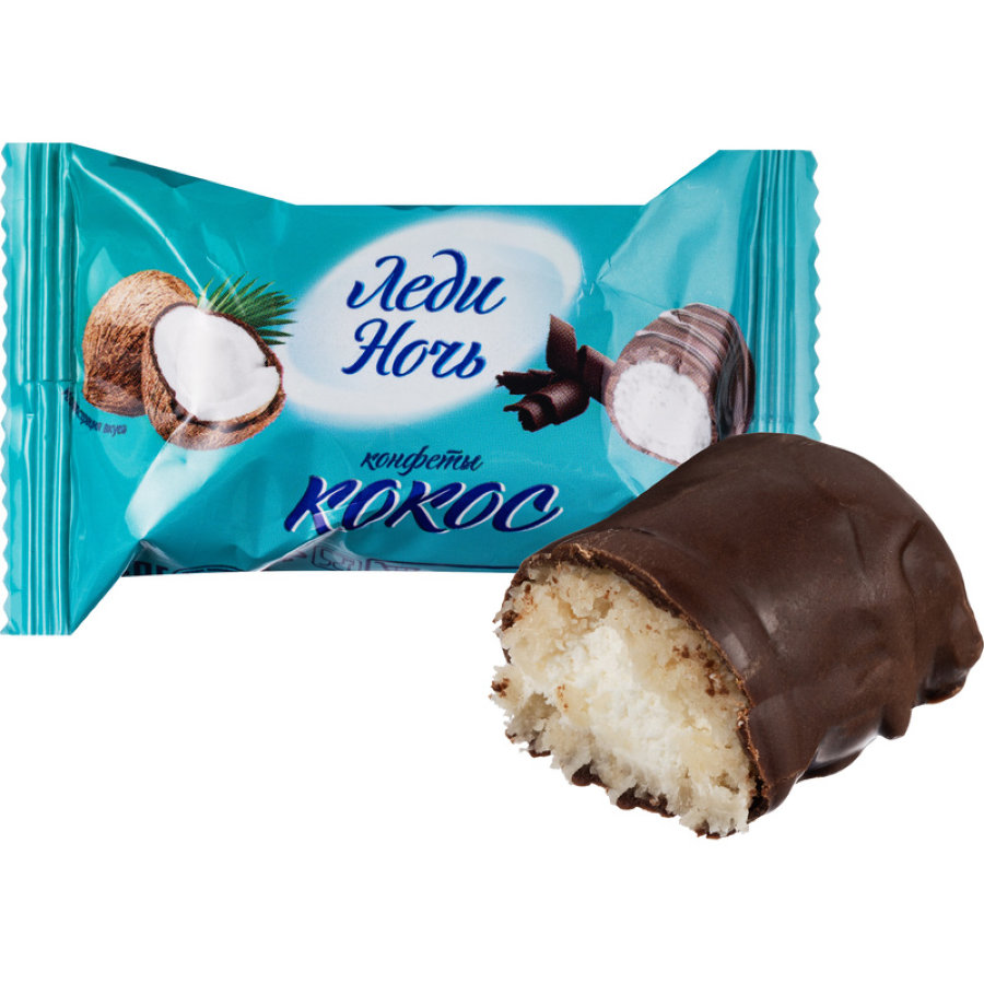 Конфеты Леди Ночь с кокосом Акконд, 500г