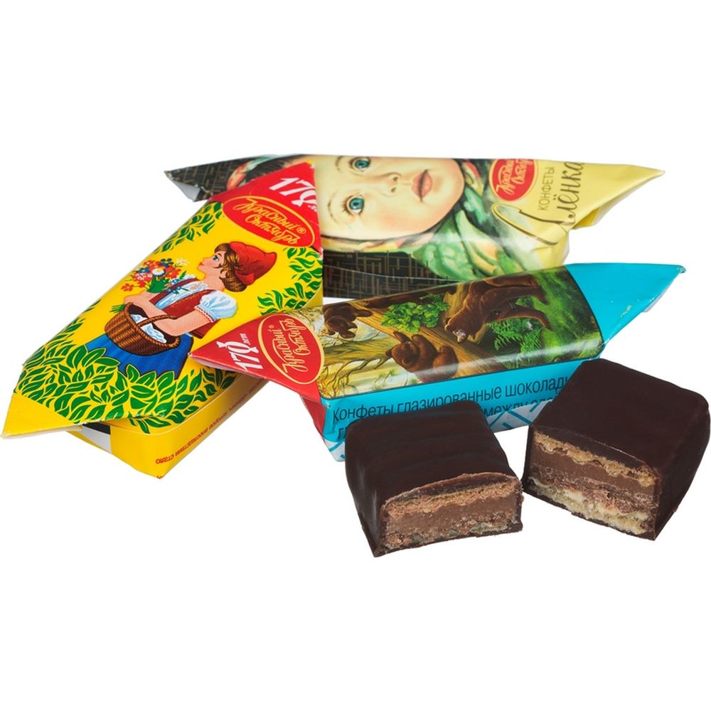 Набор конфет Красный Октябрь Мишка косол.,Аленка Красн.шап , 700г 