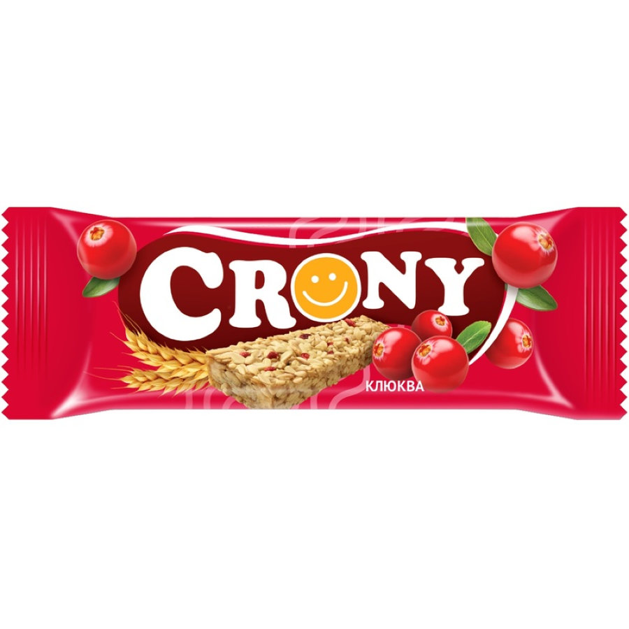 Батончик мюсли Crony Клюква, 50гх12шт/уп