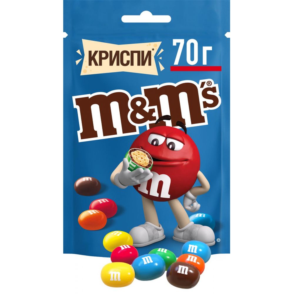 Конфеты s. Драже m&m`s Криспи. Драже м&м s шоколад 70г. М М Криспи драже 70. Драже m&MS Криспи 70г.