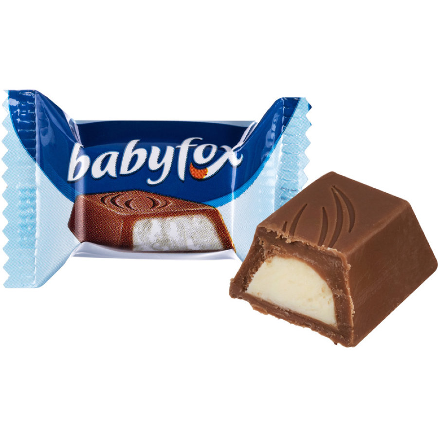 Конфеты шоколадные BABYFOX c молочной начинкой, 120г (КЕК804)