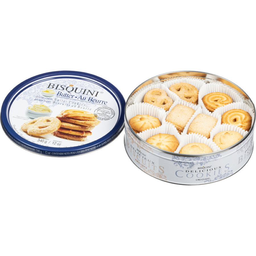 Печенье сдобное Bisquini Датское ассорти, 340г