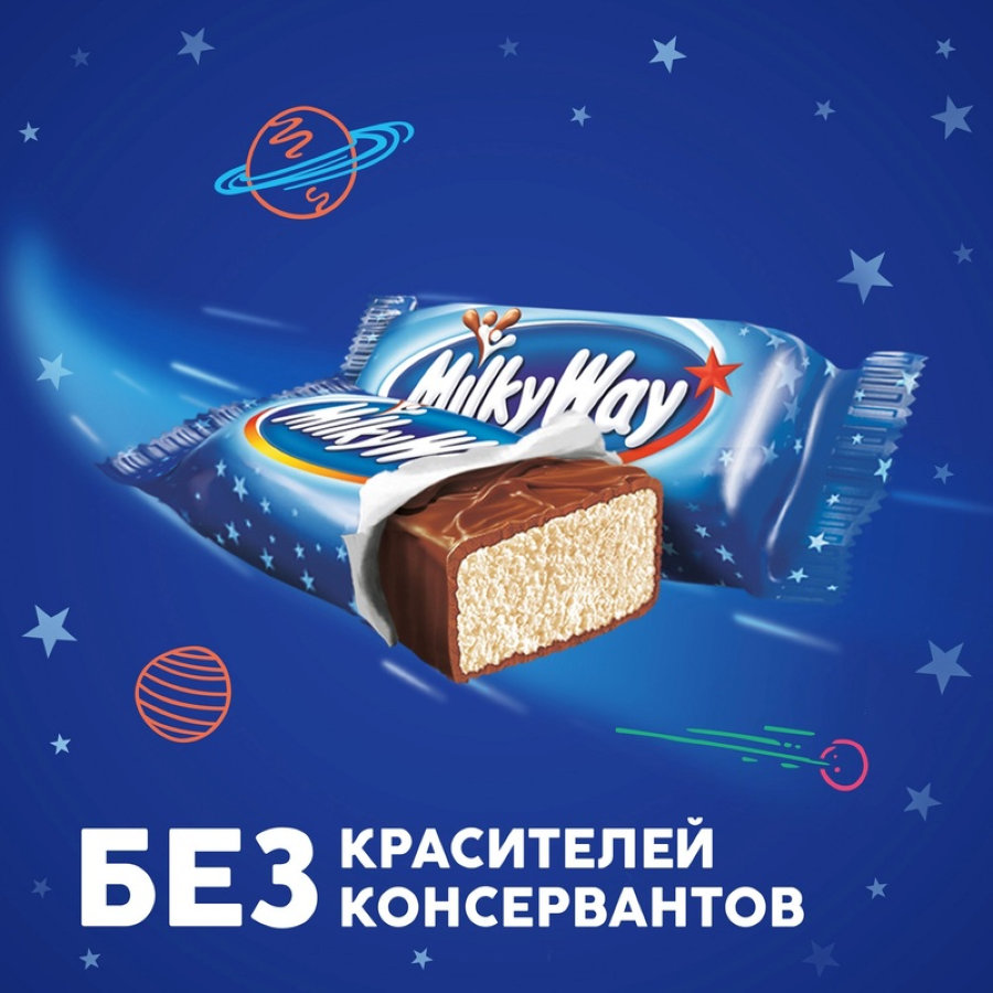 Шоколадный батончик Milky Way Minis, 2,5кг/уп