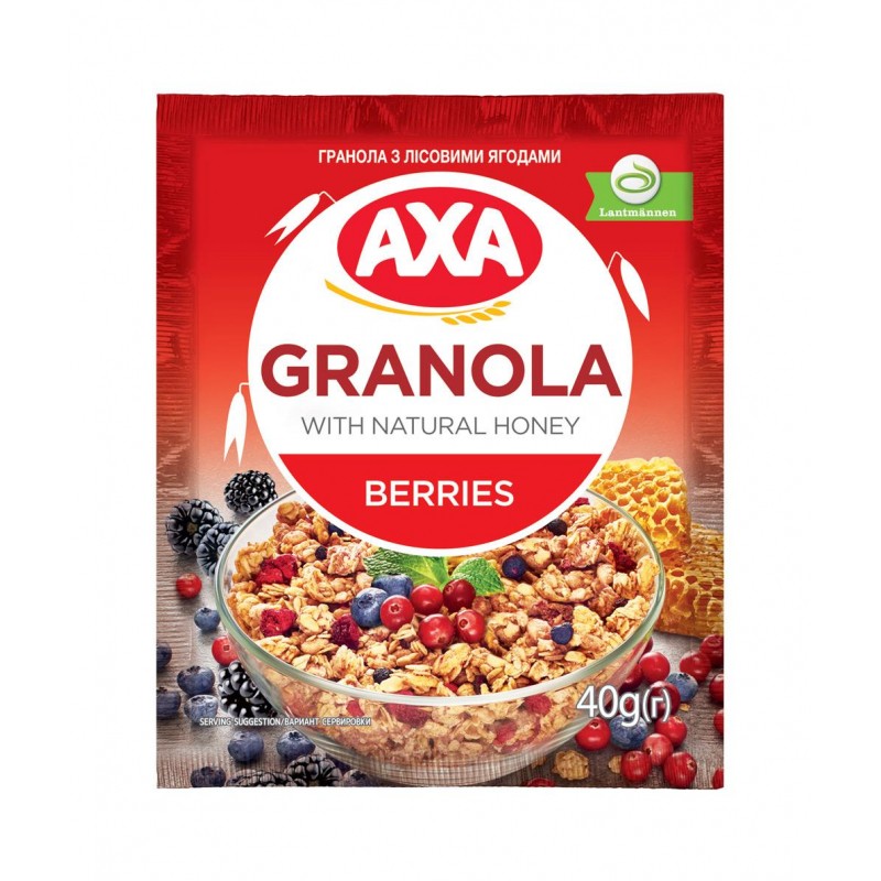 Завтрак Гранола AXA с лесными ягодами, 20штx40г