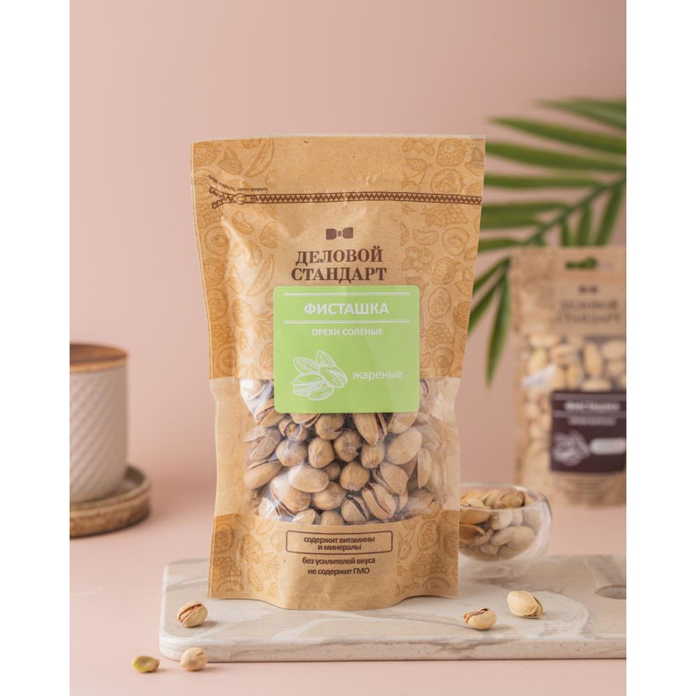 Фисташки Деловой Стандарт жареные соленые, 200г