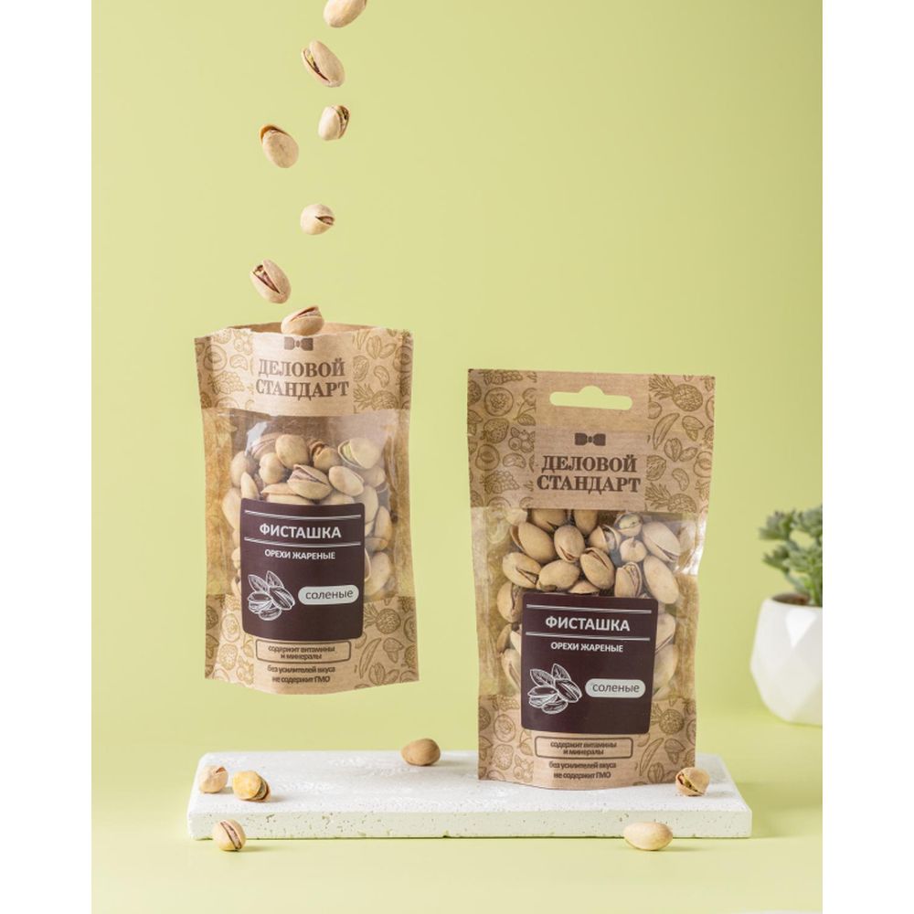 Фисташки Деловой Стандарт жареные соленые, 200г