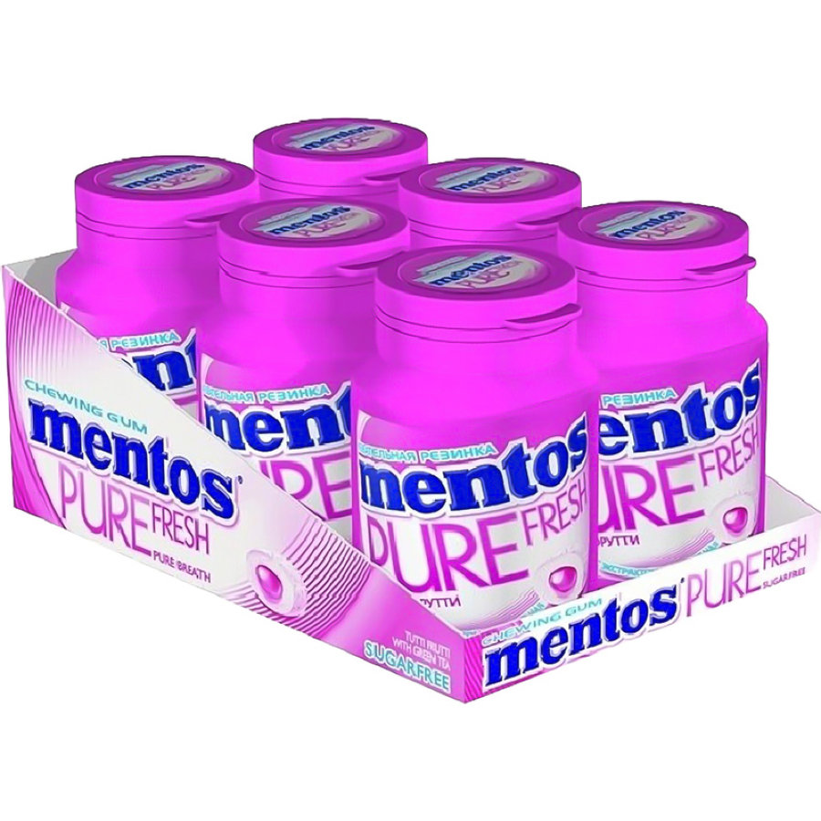 Жевательная резинка Mentos Pure Fresh Тутти-Фрутти, 54г