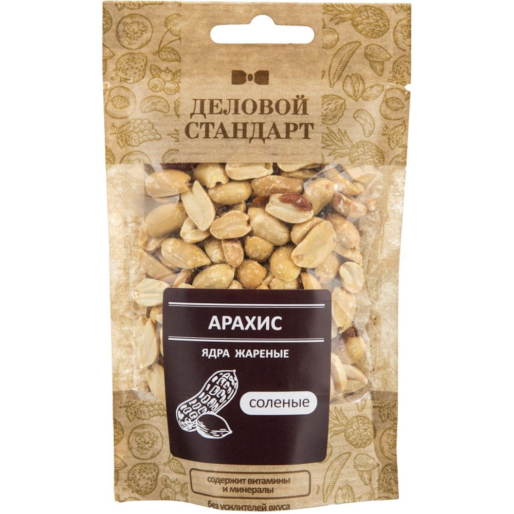 Арахис Деловой стандарт жареный соленый 50гх12шт/уп