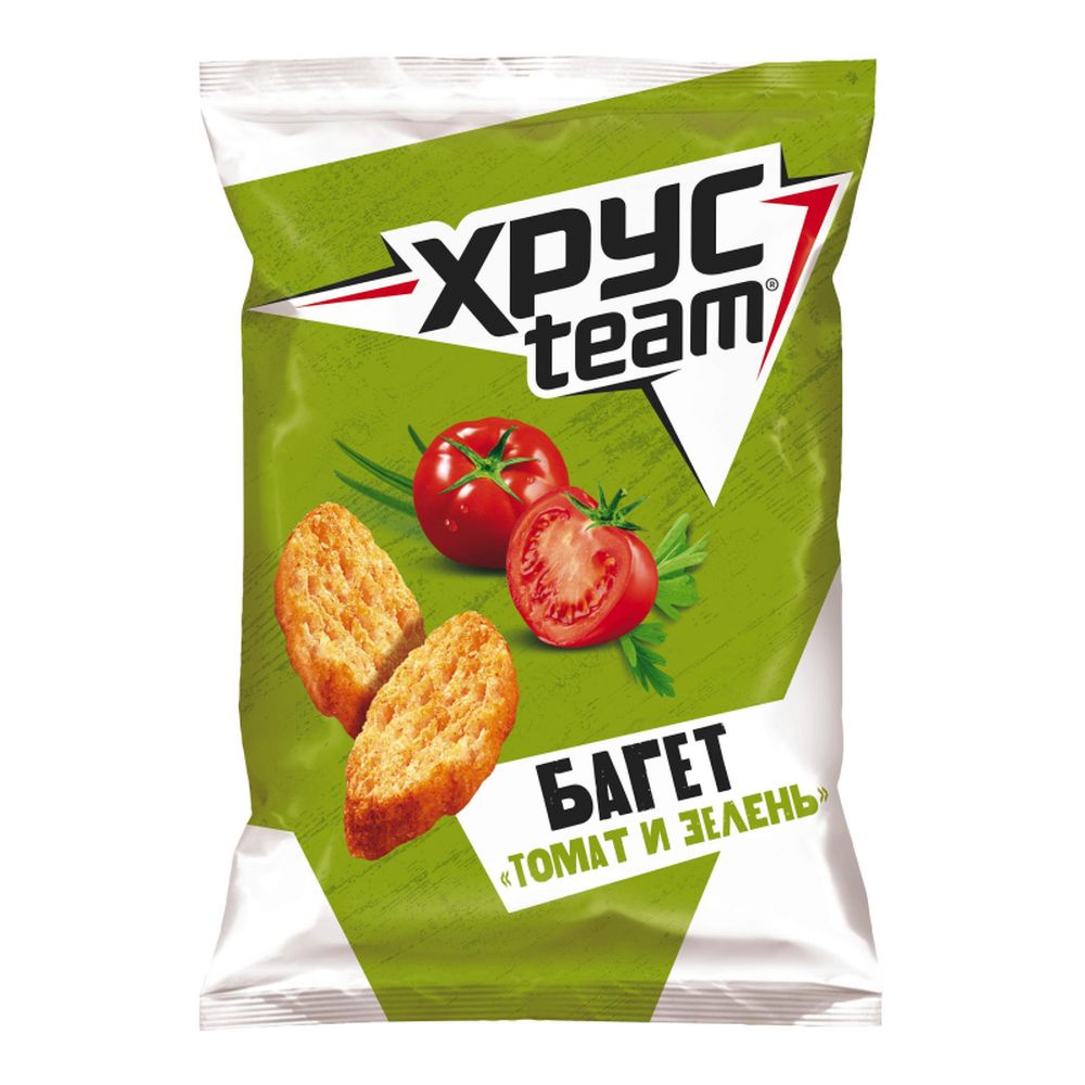 Сухарики Хрустим багет томат/зелень 60 г
