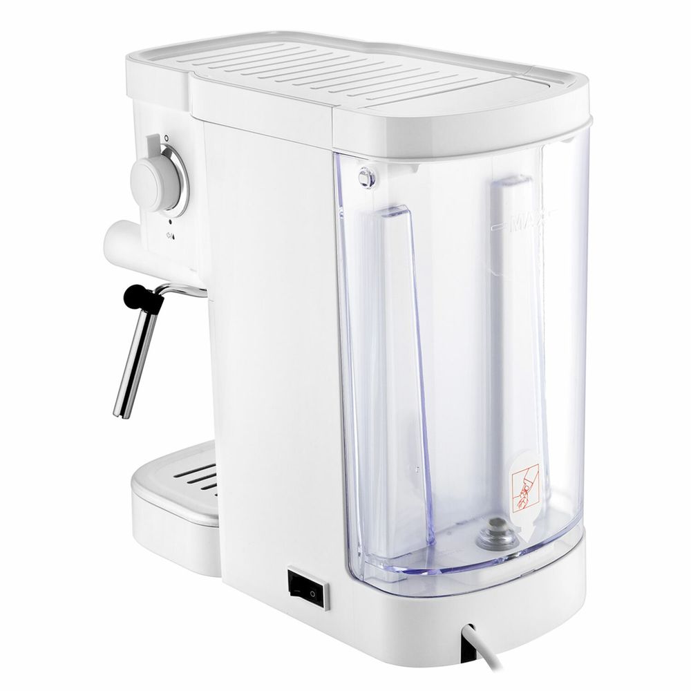 Кофеварка рожковая BRAYER BR1106, 1100 Вт, объем 1,2 л, 15 бар, ручной капучинатор, белая