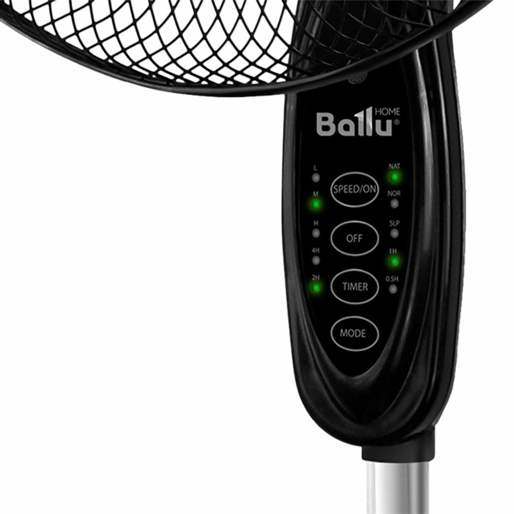 Вентилятор напольный, 3 режима, BALLU BFF–860R, d=40 см, 45 Вт, черный, НС