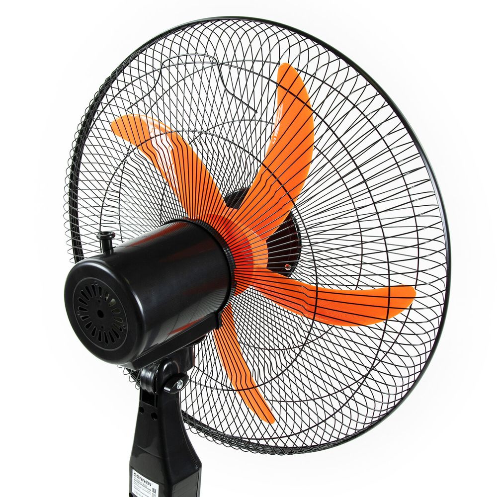 Вентилятор напольный, 3 режима, SONNEN TF-50W-45-А304, d=45 см, 50 Вт, черный, 454789, FS
