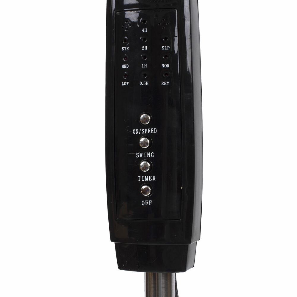 Вентилятор напольный, 3 режима, пульт ДУ, SONNEN TF-45W-40-520, d=40 см, 45 Вт, белый, 454788, F