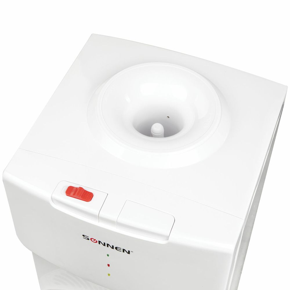Кулер водораздатчик БЕЗ НАГРЕВА И ОХЛАЖДЕНИЯ, SONNEN FS-02N, напольный, 2 крана, белый
