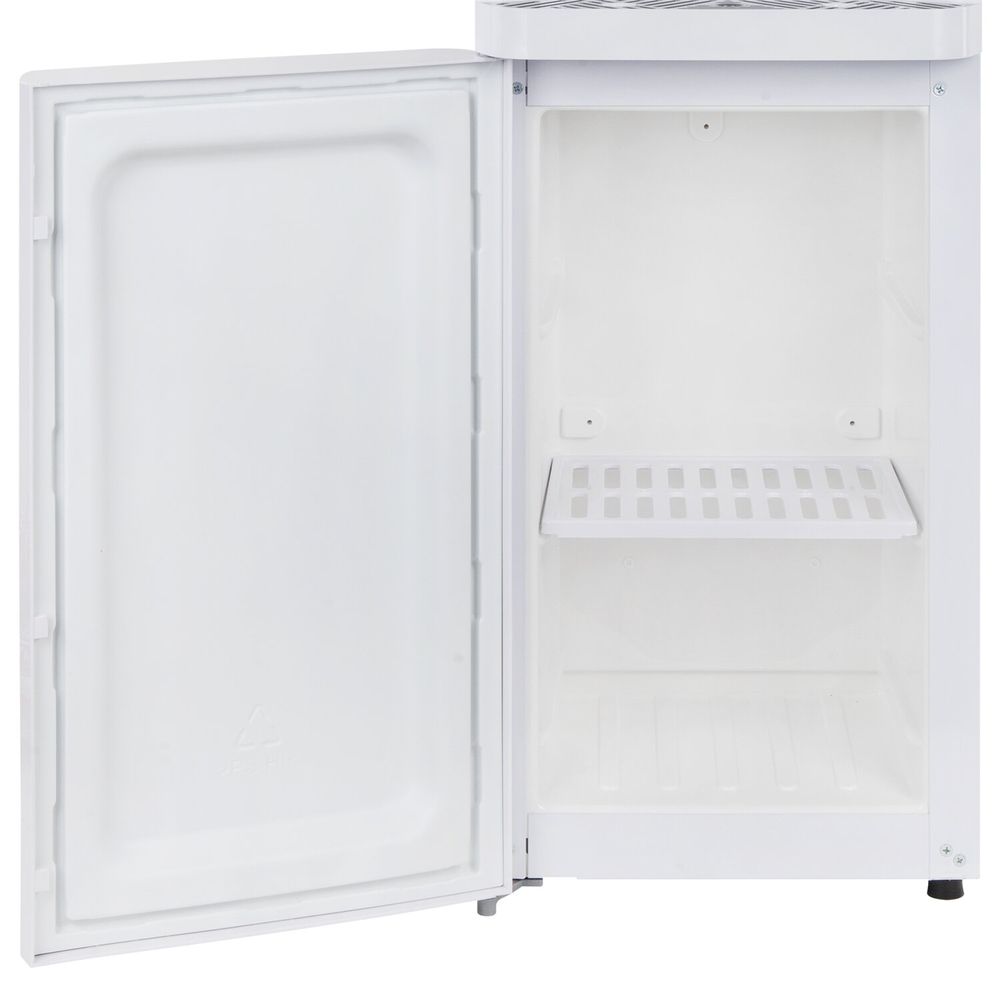 Кулер для воды SONNEN FSC-02AC, напольный, НАГРЕВ/ОХЛАЖДЕНИЕ КОМПРЕССОР, шкаф, 2 крана, белый