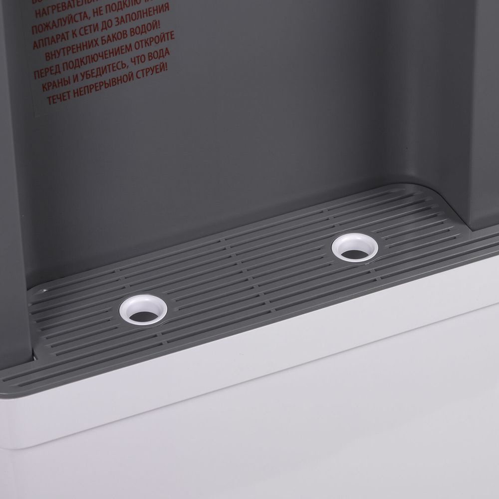 Кулер для воды SONNEN FSC-03BA, напольный, НАГРЕВ/ОХЛАЖДЕНИЕ КОМПРЕССОРНОЕ, 3 крана,серый