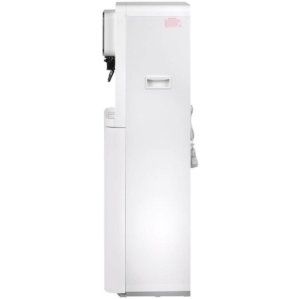 Кулер для воды SONNEN FSE-02BW, напольный, нагрев/охлаждение, НИЖНЯЯ ЗАГРУЗКА, 2 крана, белый