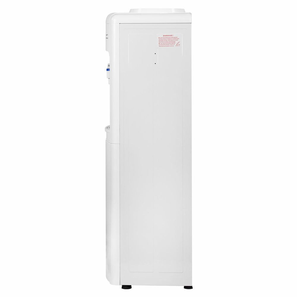 Кулер для воды SONNEN FSE-02W, напольный, НАГРЕВ/ОХЛАЖДЕНИЕ ЭЛЕКТРОННОЕ, 2 крана, белый