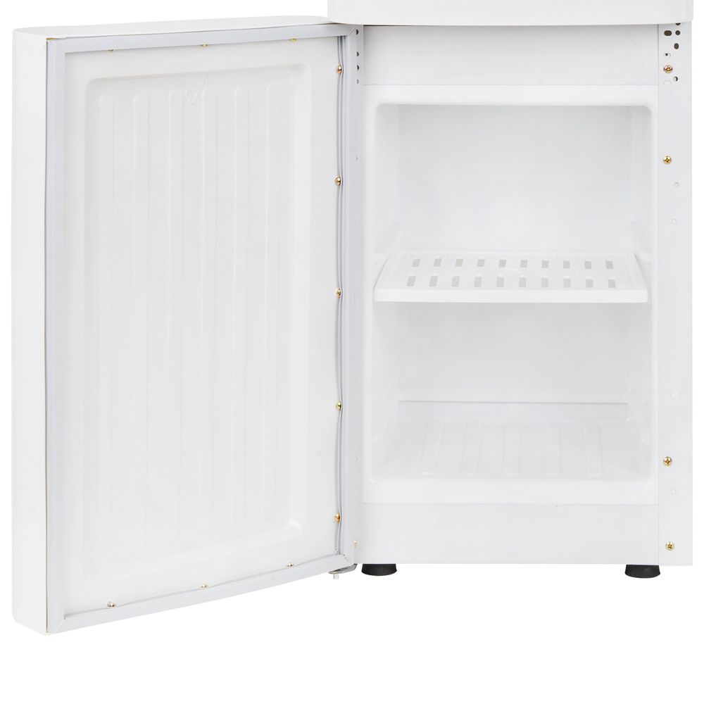 Кулер для воды SONNEN FSE-02Wc, напольный, НАГРЕВ/ОХЛАЖДЕНИЕ ЭЛЕКТРОННОЕ, шкаф, 2 крана, белый