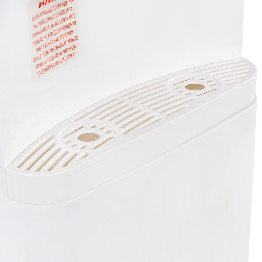 Кулер для воды SONNEN FSE-02Wc, напольный, НАГРЕВ/ОХЛАЖДЕНИЕ ЭЛЕКТРОННОЕ, шкаф, 2 крана, белый