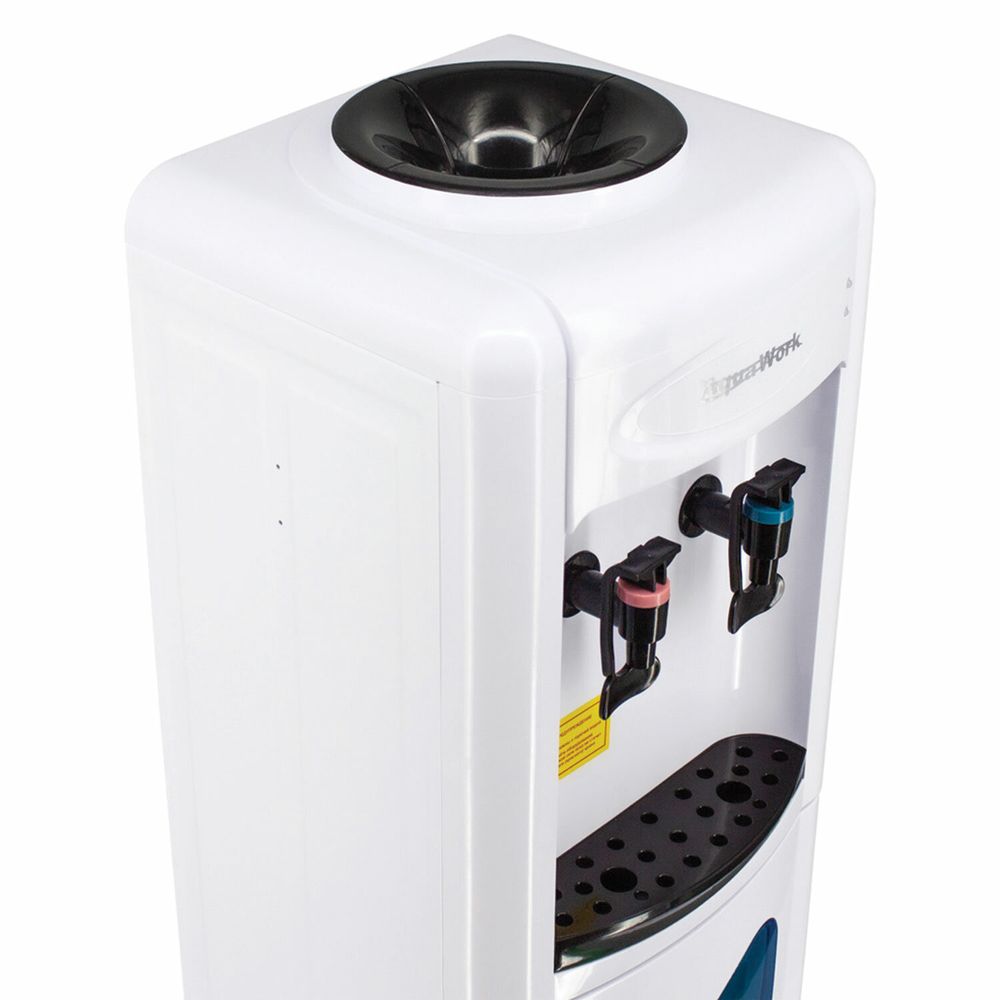 Водораздатчик-кулер БЕЗ НАГРЕВА И ОХЛАЖДЕНИЯ, AQUA WORK 0.7-LWR, напольный, шкаф, 2 крана, белый