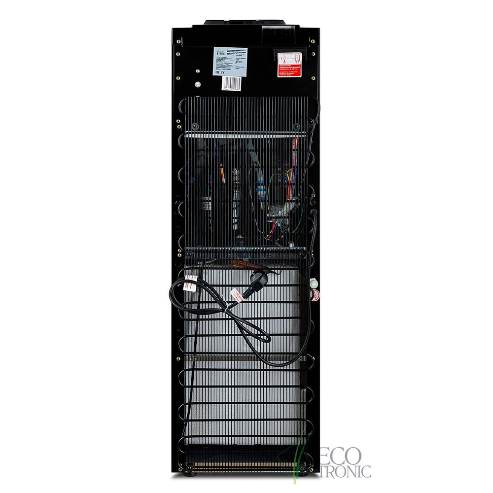 Кулер для воды ECOTRONIC K21-LF, напольный, НАГРЕВ/ОХЛАЖДЕНИЕ КОМПРЕССОРНОЕ, холодильник, 2 крана, черный