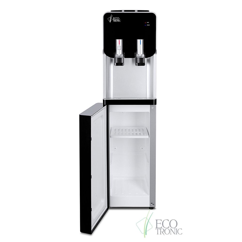 Кулер для воды ECOTRONIC M40-LCE, напольный, НАГРЕВ/ОХЛАЖДЕНИЕ ЭЛЕКТРОННОЕ, шкаф, 2 крана