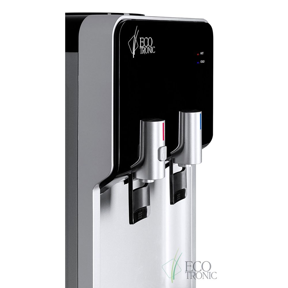 Кулер для воды ECOTRONIC M40-LCE, напольный, НАГРЕВ/ОХЛАЖДЕНИЕ ЭЛЕКТРОННОЕ, шкаф, 2 крана